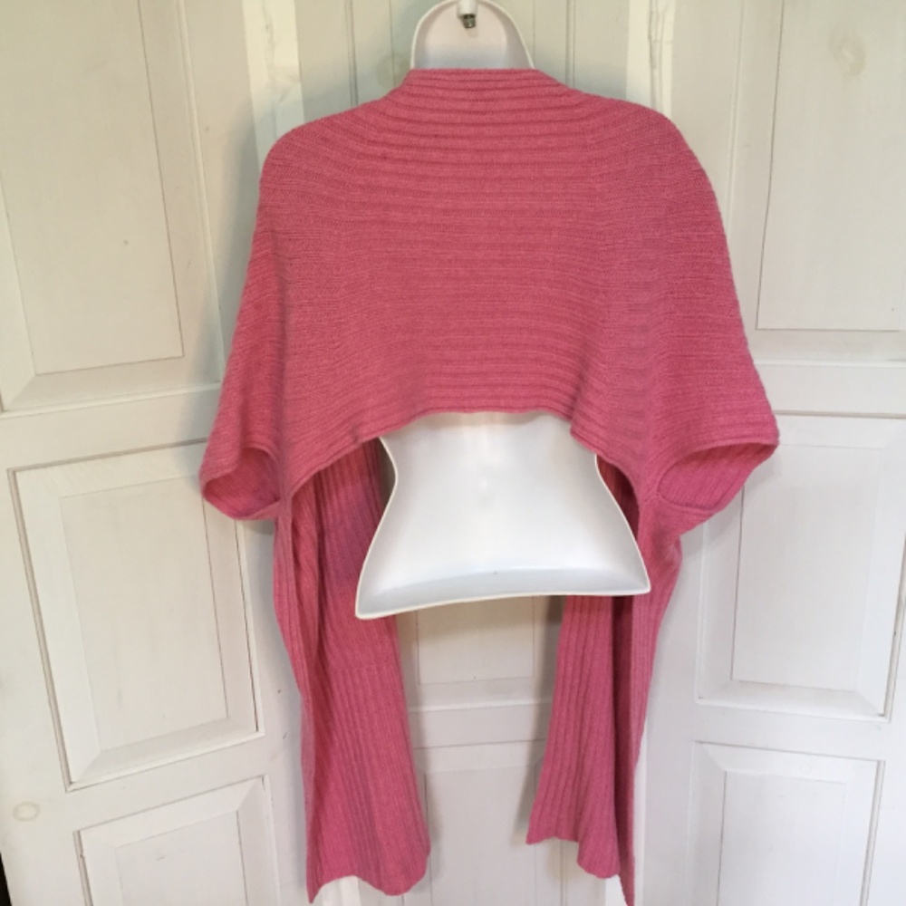 Sundance Pink Ribbed Knit Shrug - Picture 11 of 14